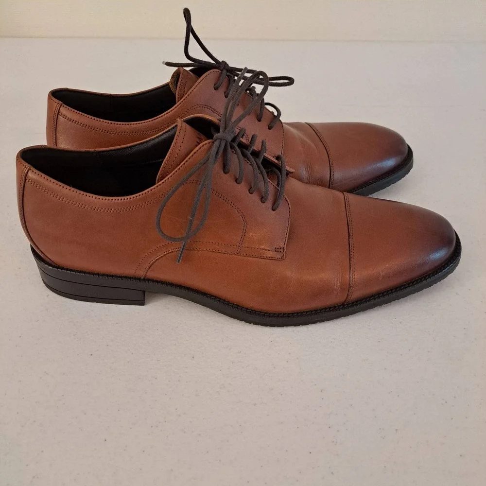 Cole Haan Grand 360 Cap Toe Oxford Mens 10.5 British Tan Leather 1267-2037